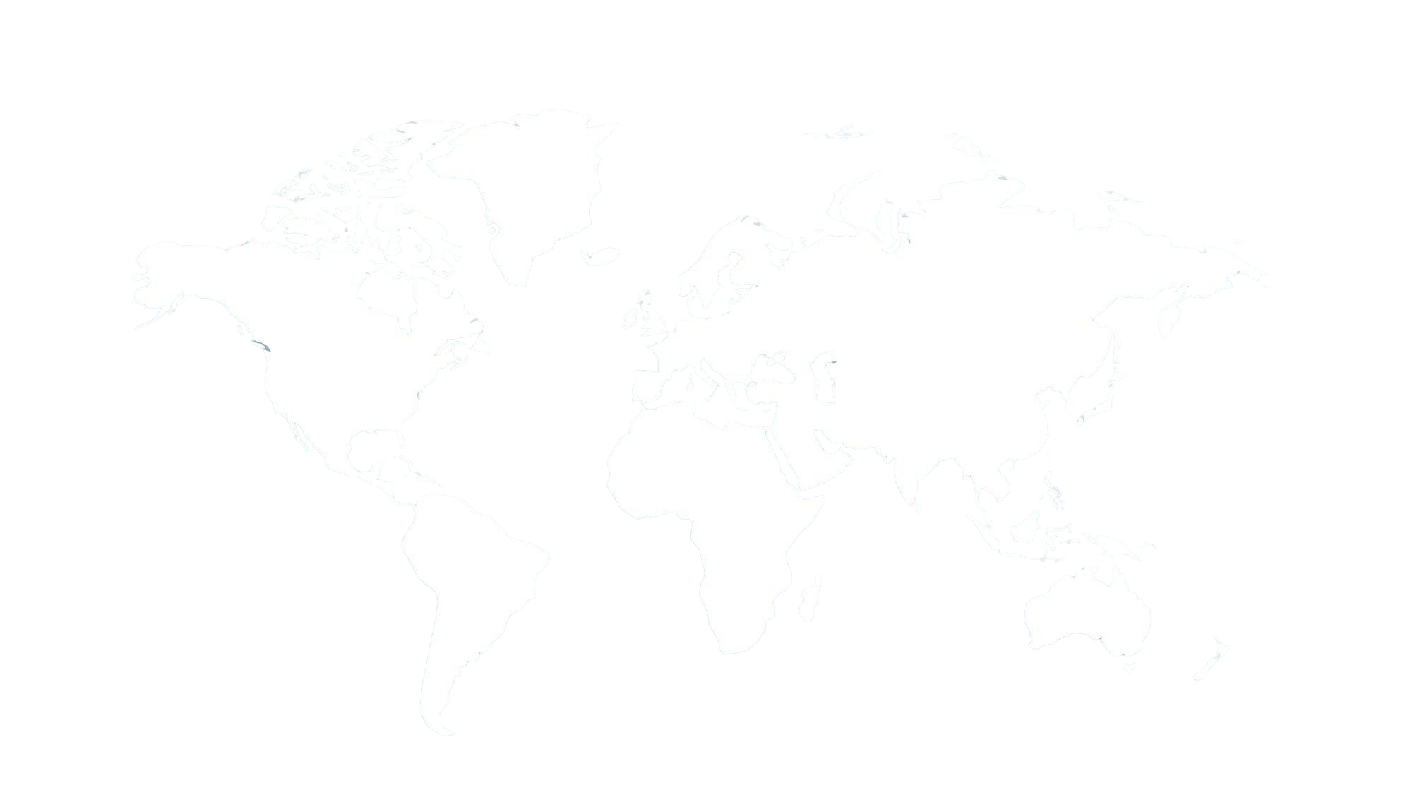 World map highlighting TransBridge's global trade-lane coverage